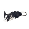 brelok 3D boston terrier czarno-biały – brelok do kluczy pies 6,5 cm